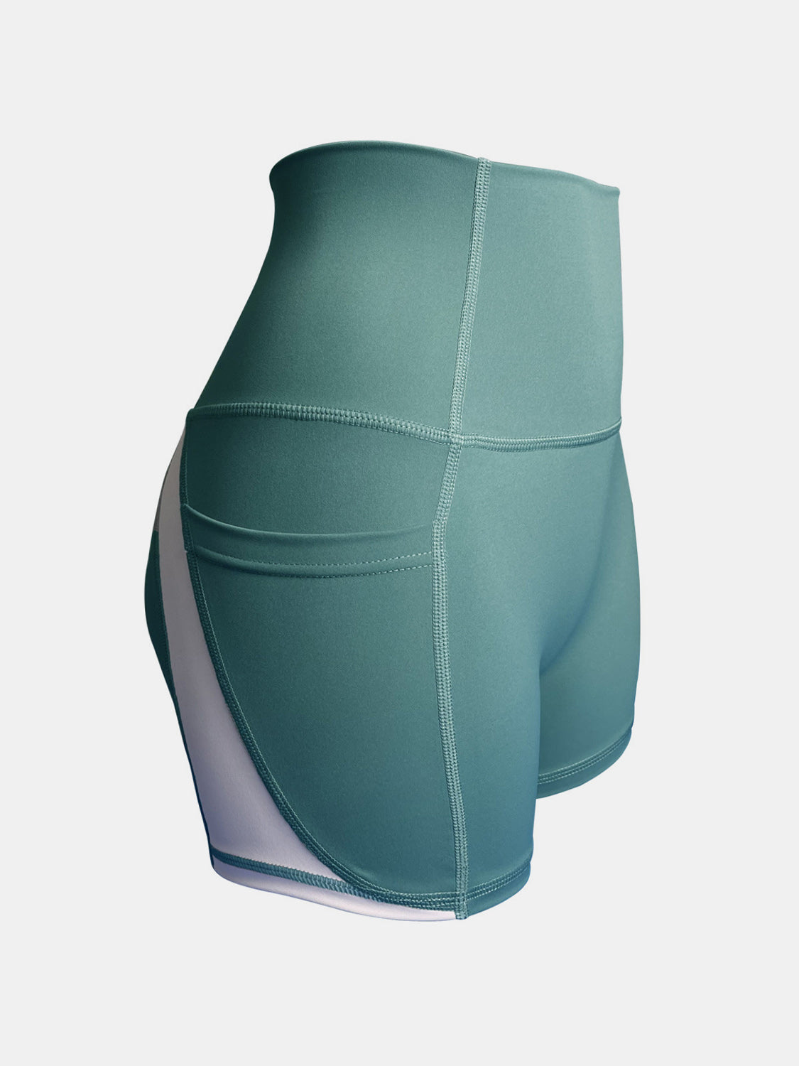 Side Swipe High Waist Active Shorts