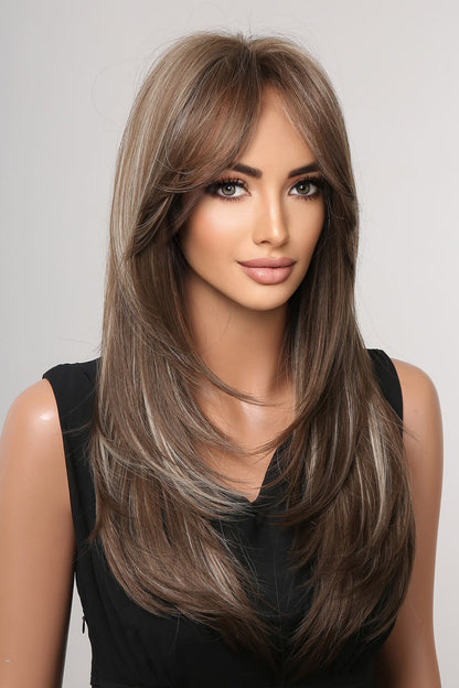 Bevv 13 x 1" Full-Machine Wigs Synthetic Long Straight 22"