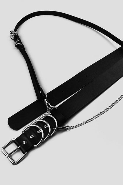 Punk PU Crossbody Belt