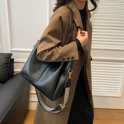 Freja PU Leather Large Tote Bag