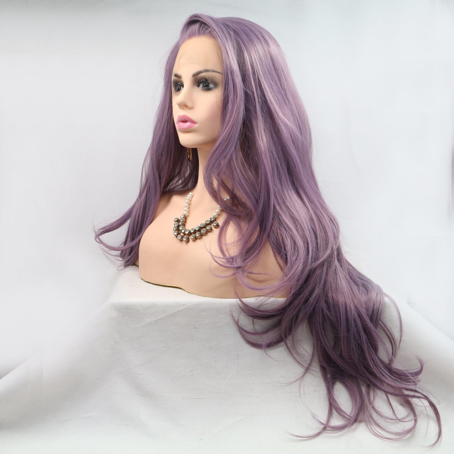 Beccs 13*3" Lace Front Wigs Synthetic Long Wavy 24" 130% Density