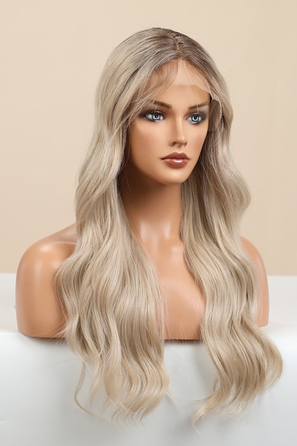 Kenner 13 x 2" Wave Lace Front Synthetic Wigs in Gold 26" Long 150% Density