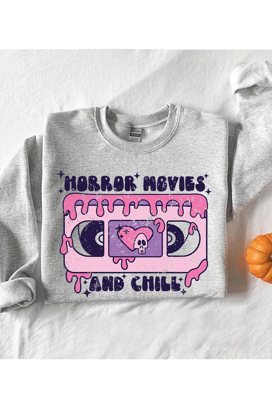 Horros Movies And Chill Unisex Fleece Sweatshirt