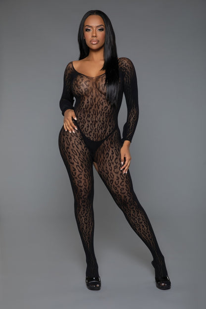 Animal Instinct Bodystocking - Black