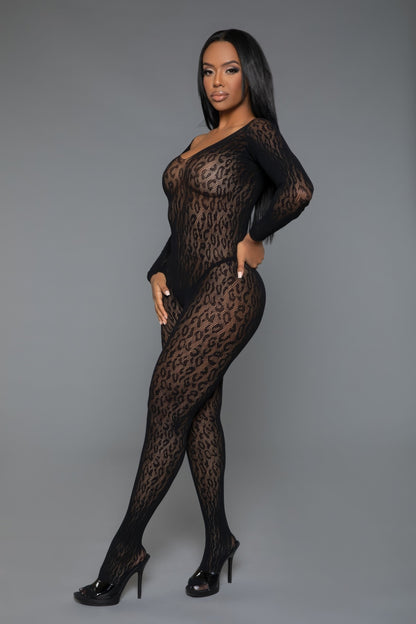 Animal Instinct Bodystocking - Black