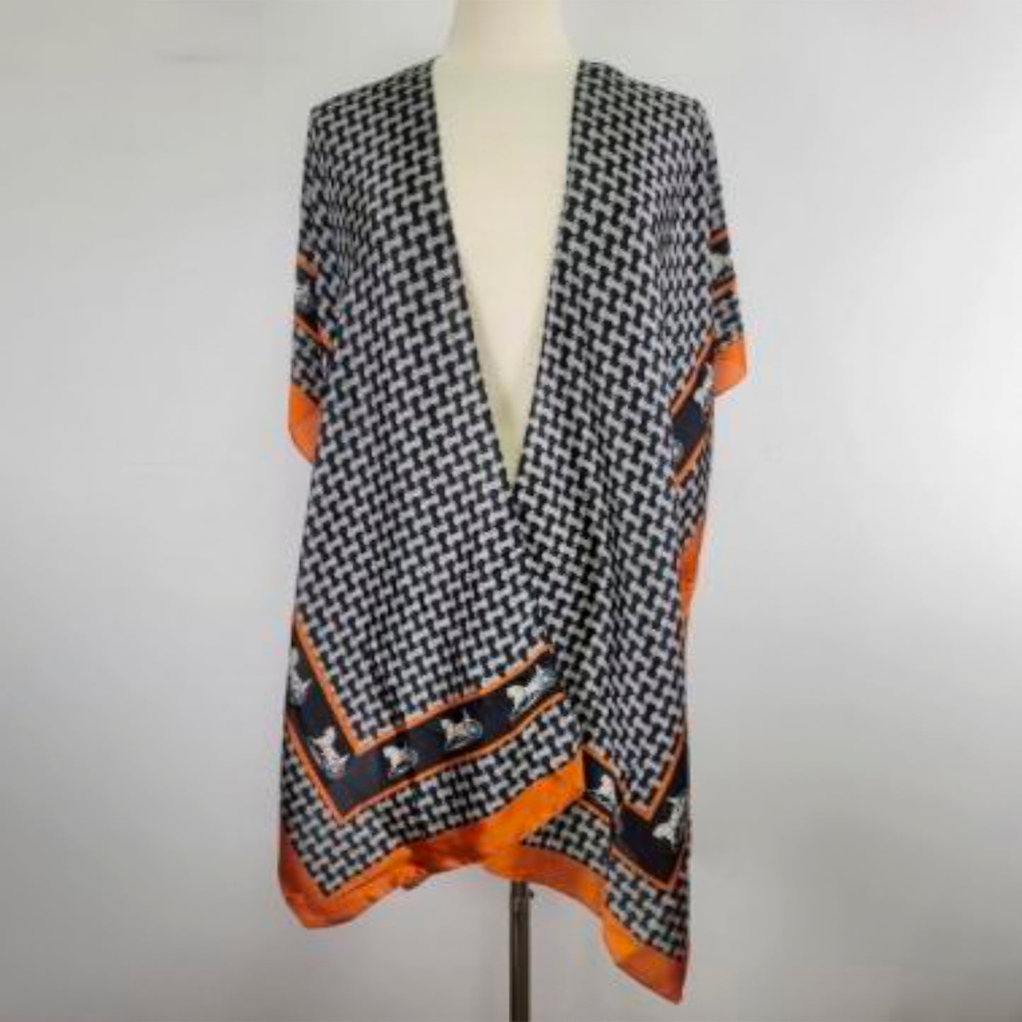 Multi Print Silky Scarf And Shawl