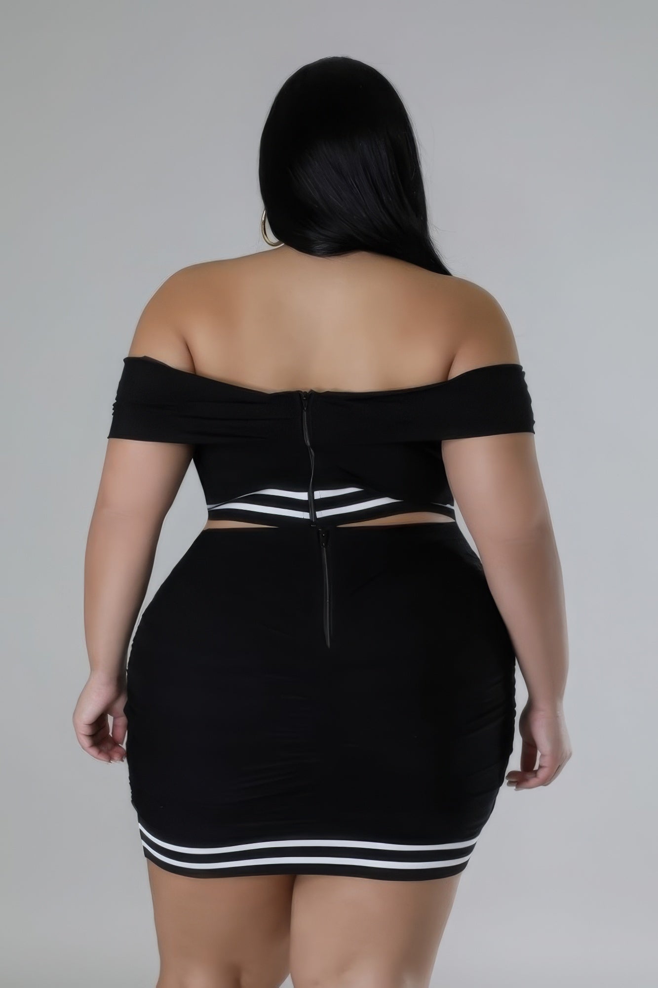 Vacay Stretch Skirt Set - Black