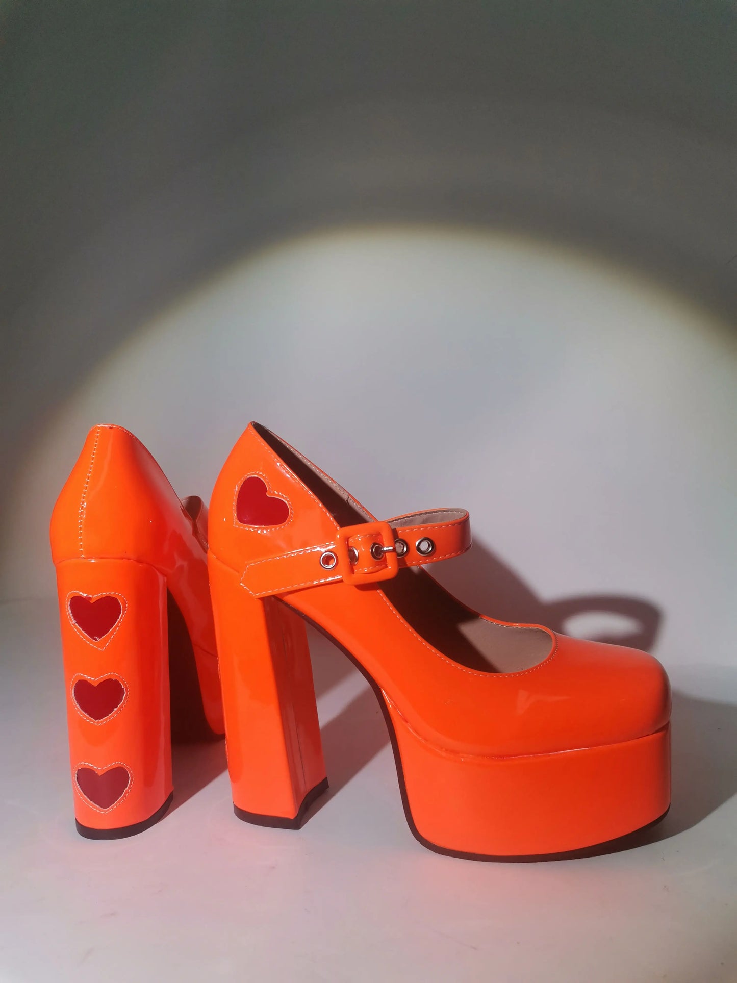 Oh My Heart Mary Jane Pumps - Orange Style
