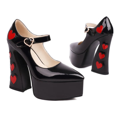 Oh My Heart Mary Jane Pumps - Black