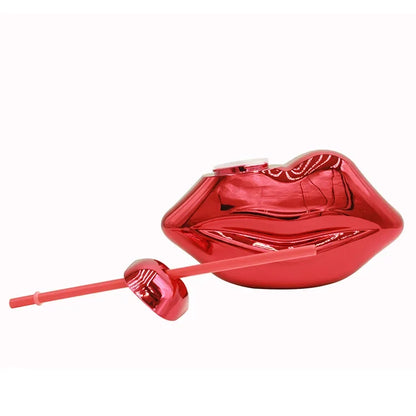 Retro Lip-shaped Disco Drink Cup with Straw