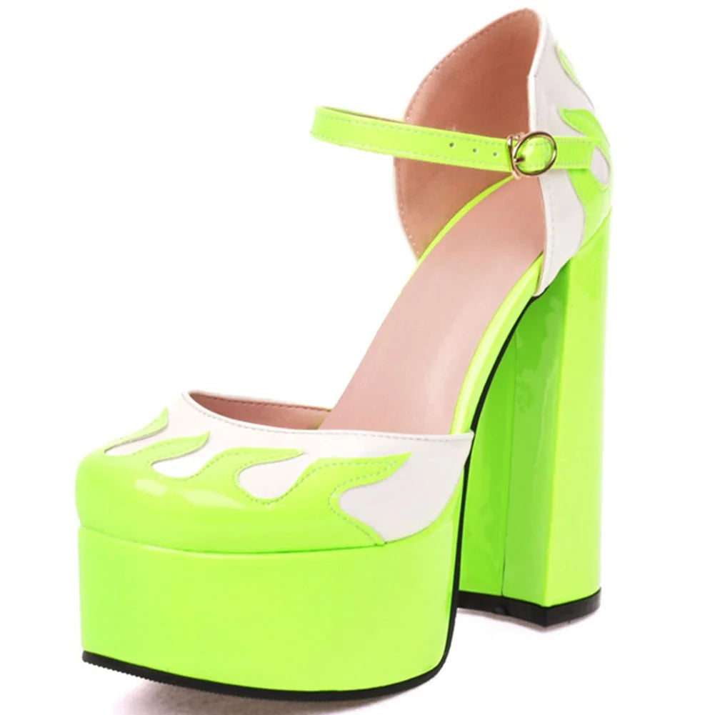 Oh My Heart Mary Jane Pumps - Green Style