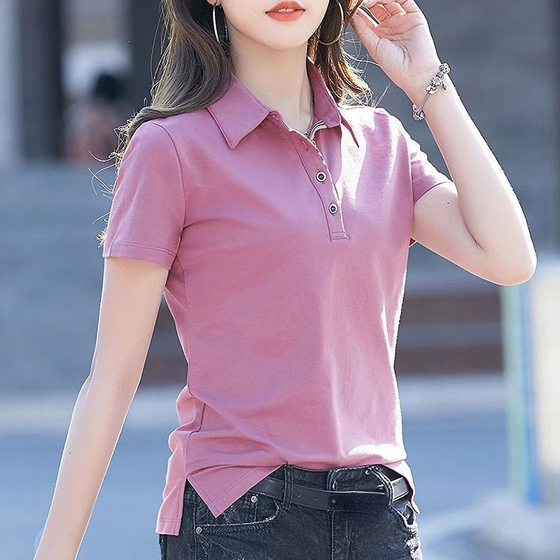 Polo Collared Short Sleeve T-shirt