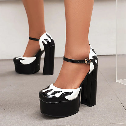 Oh My Heart Mary Jane Pumps - Black