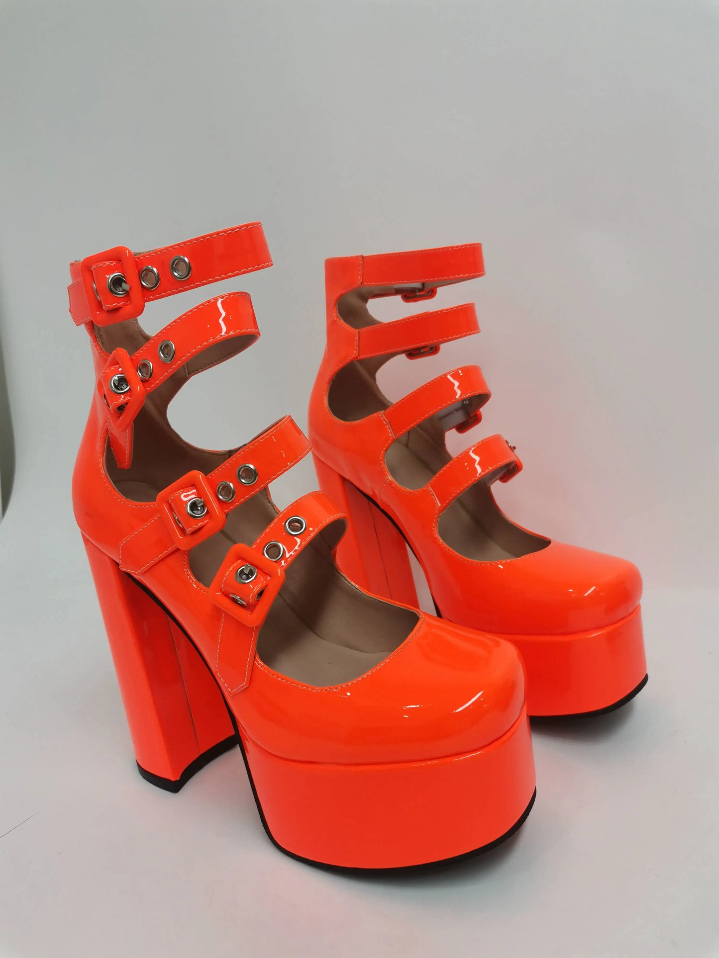 Oh My Heart Mary Jane Pumps - Orange Style