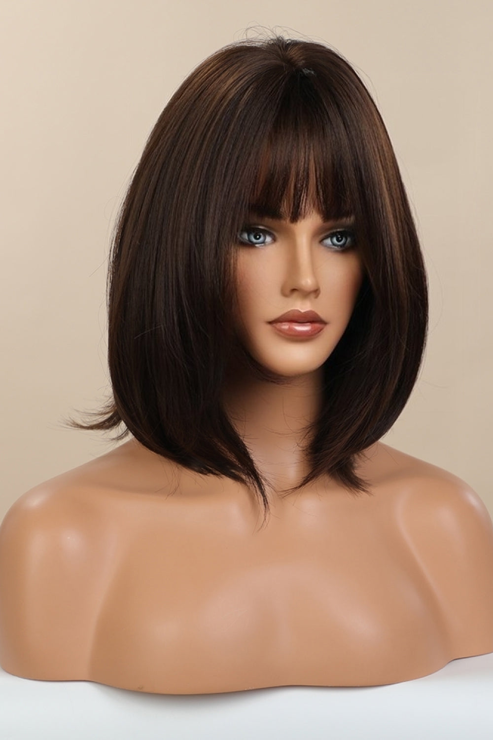 Donna Full-Machine Bobo Synthetic Wigs 9''