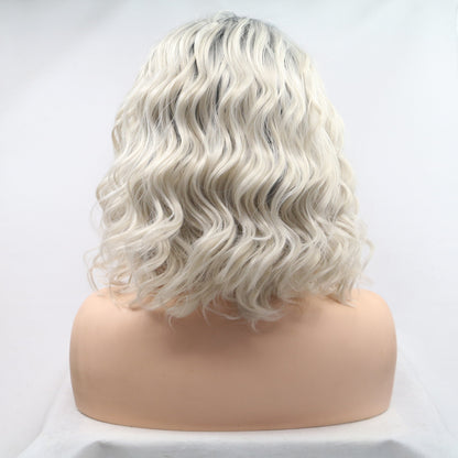 Aurora 13*3" Lace Front Wigs Synthetic Mid-length Wavy 12" 130% Density