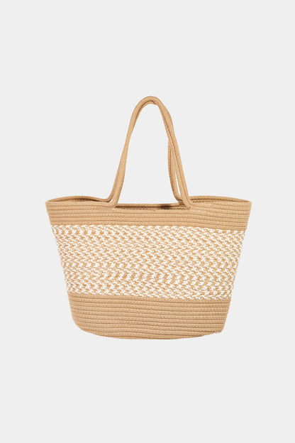 Lainey Braid Pattern Beach Tote Bag