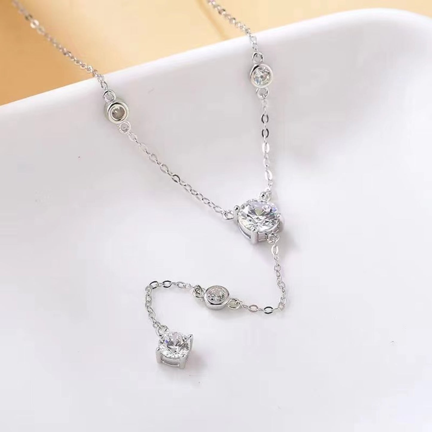 Yvette 1.5 Carat Moissanite 925 Sterling Silver Necklace