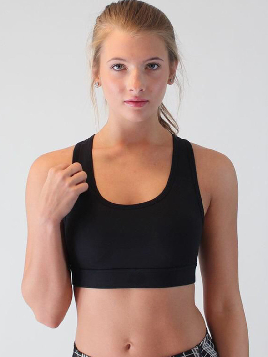 Cutout Scoop Neck Active Bra