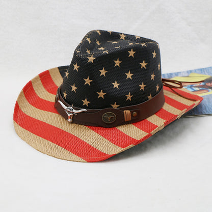 Stars & Stripes Print Paper Cloth Hat