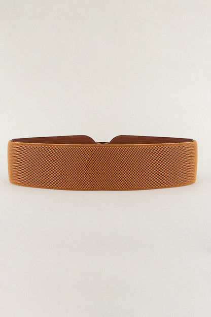 Madison Ave Elastic Wide PU Belt