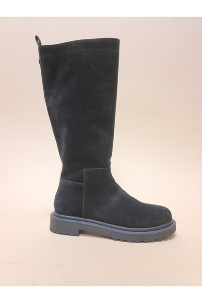 Uma Under Knee Length Eco-Suede Boots