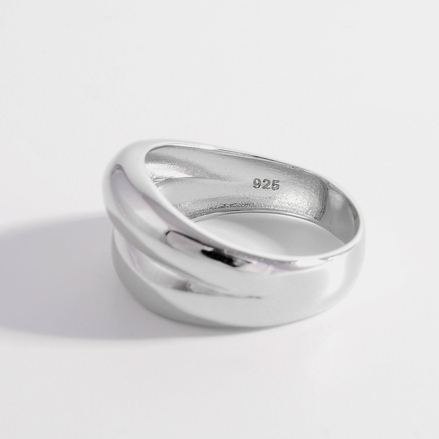 Stacked Bubble 925 Sterling Silver Bulging Ring