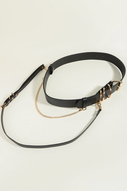 Punk PU Crossbody Belt