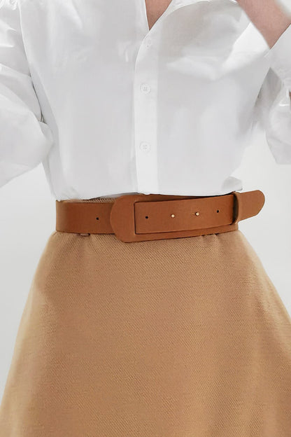 PushPull PU Leather Buckle Waist Belt