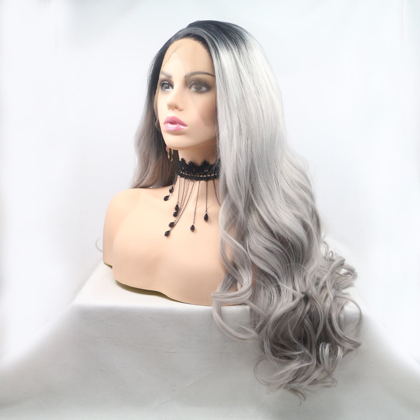 Kenna 13*3" Lace Front Wigs Synthetic Long Wavy 24" 130% Density