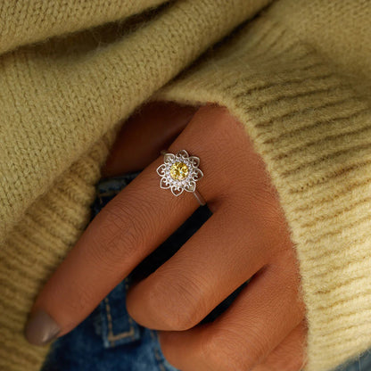 Ethereal Flower Sterling Silver Ring