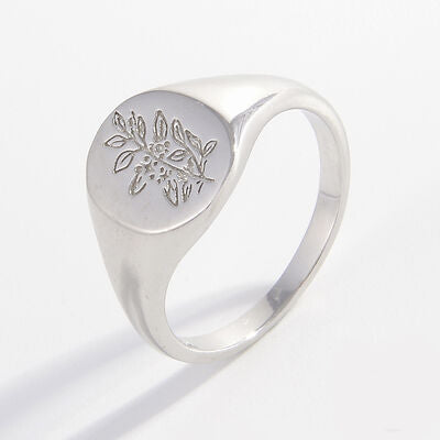 Foliage Signet Ring