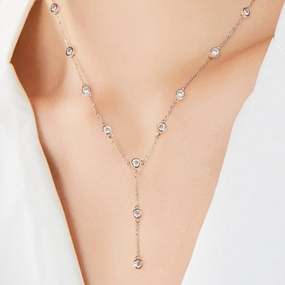 1.1 Carat Moissanite Sterling Silver Necklace