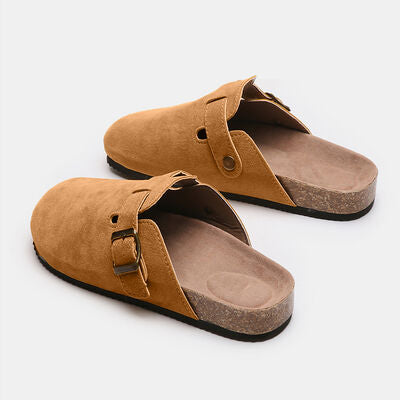 Colorado Suede Closed Toe Buckle Slide