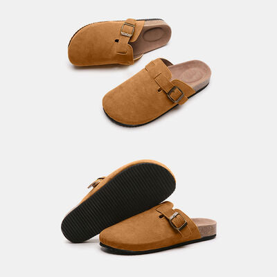 Colorado Suede Closed Toe Buckle Slide