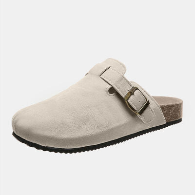 Colorado Suede Closed Toe Buckle Slide