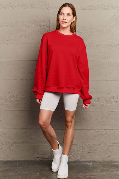 Full Size IF I'M TOO MUCH THEN GO FIND LESS Round Neck Sweatshirt