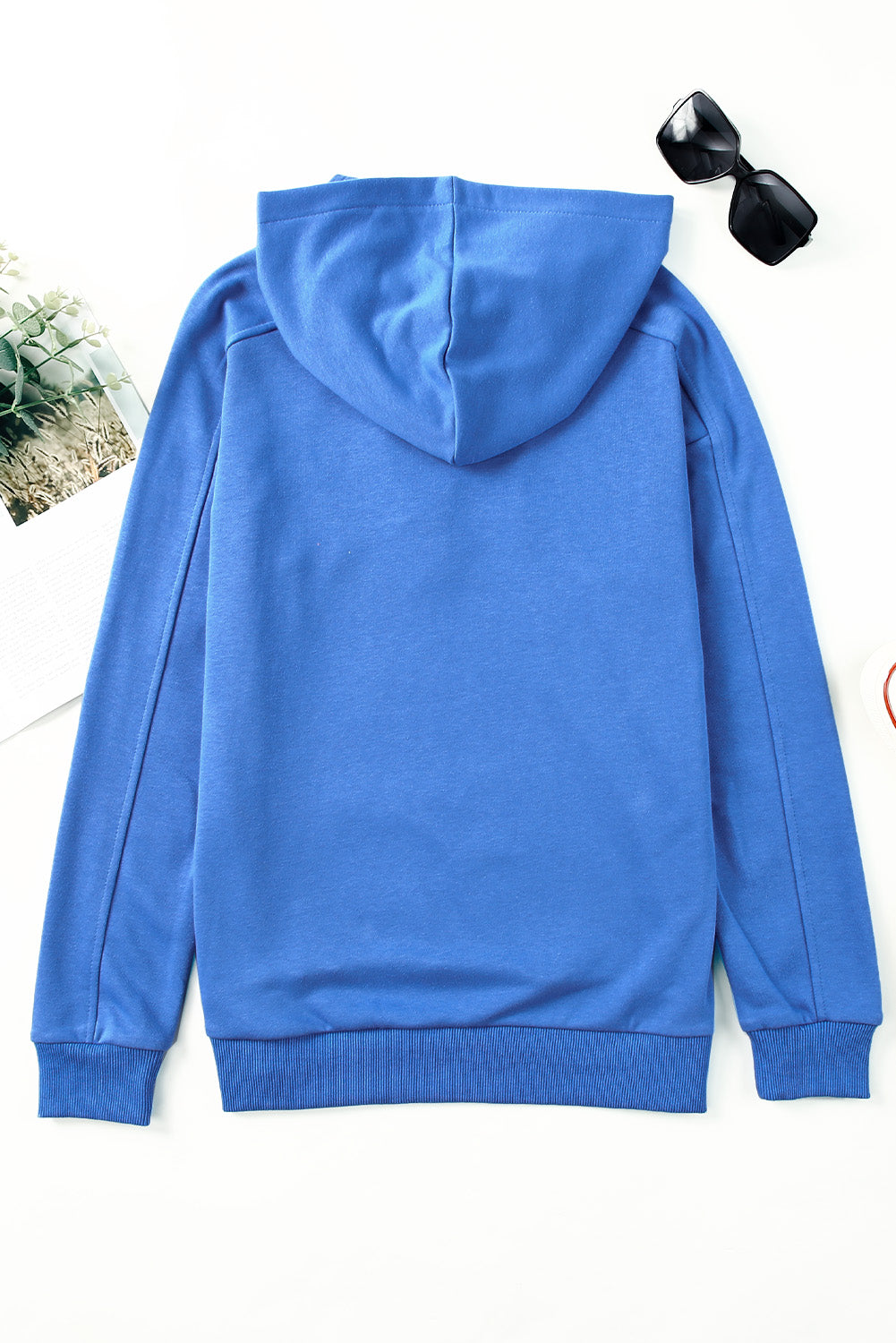 Cotton Lace-Up Dropped Shoulder Hoodie