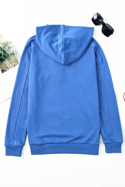 Cotton Lace-Up Dropped Shoulder Hoodie