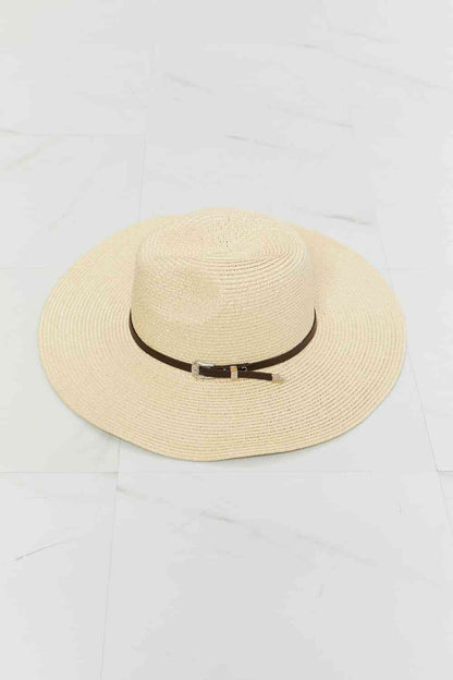 Women's Boho Summer Straw Fedora Hat
