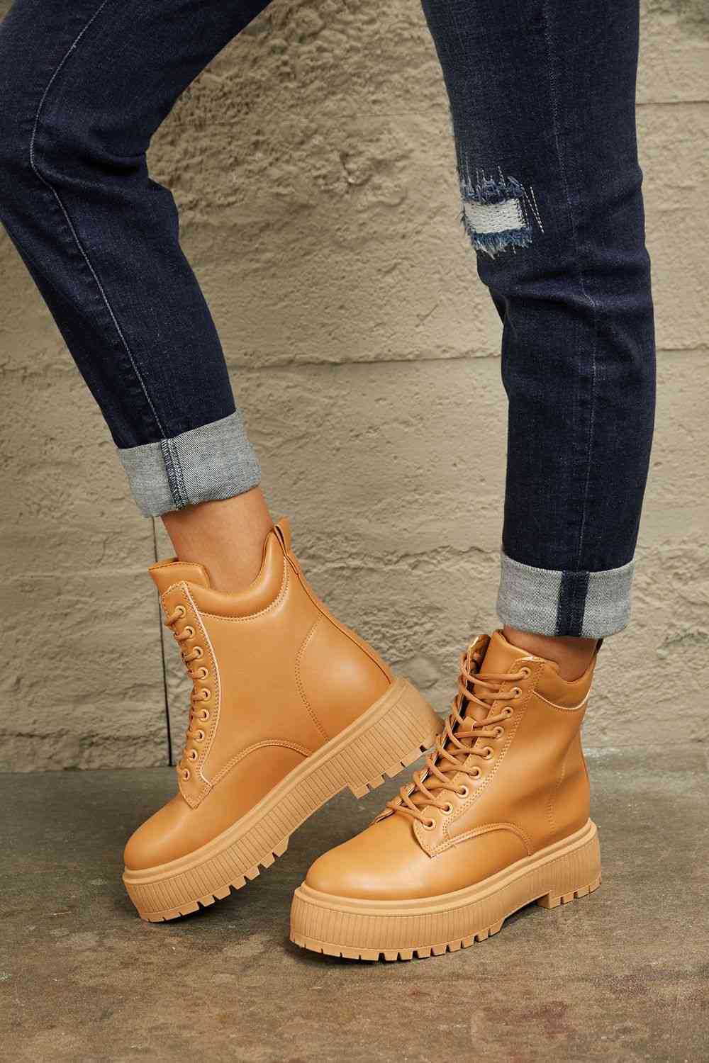 Platform Combat Boots