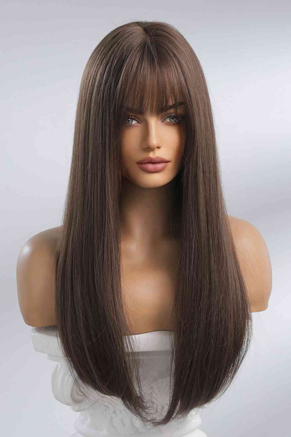 Maude Full Machine Long Straight Synthetic Wigs 26''