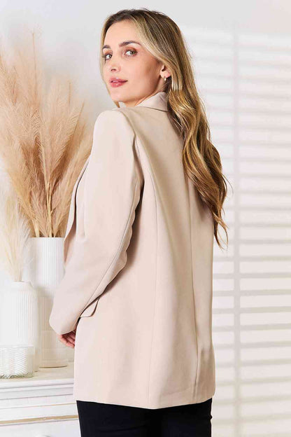 Long Sleeve Blazer - Sand