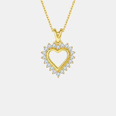 Love Stoned Heart Pendant Necklace