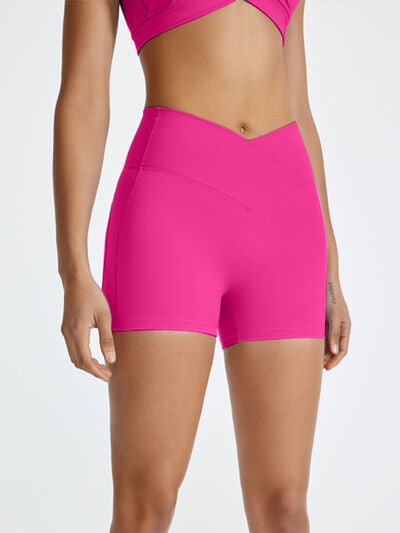 High Waist V Cut Active Shorts