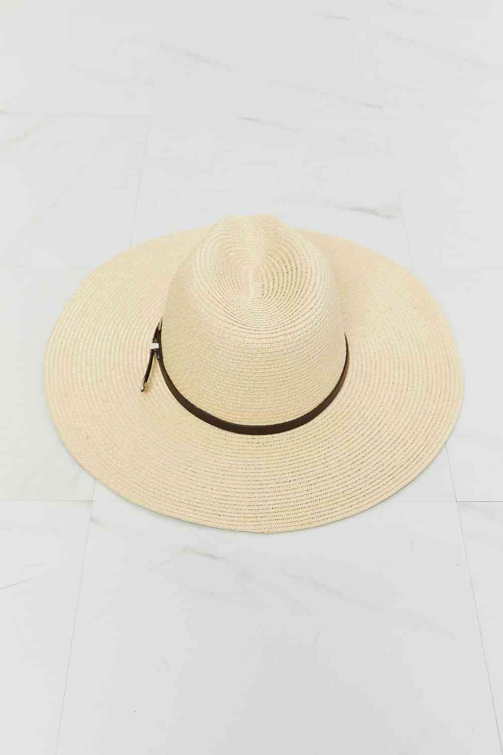 Women's Boho Summer Straw Fedora Hat