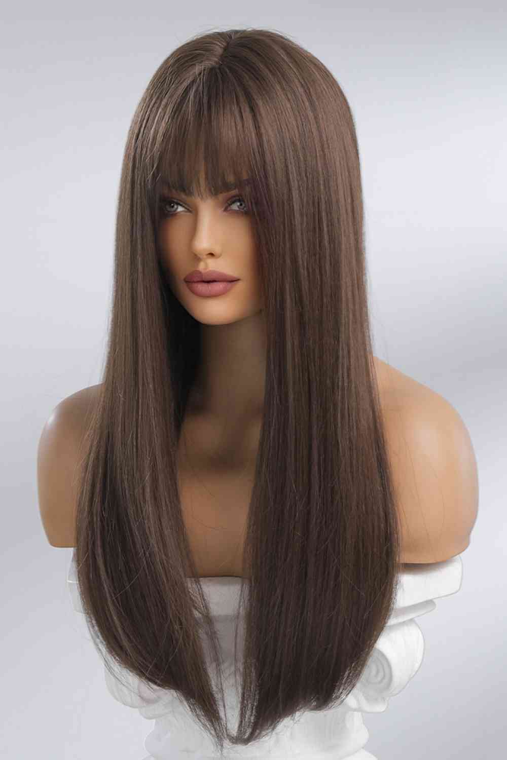 Maude Full Machine Long Straight Synthetic Wigs 26''