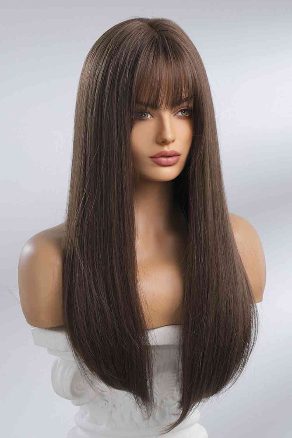 Maude Full Machine Long Straight Synthetic Wigs 26''