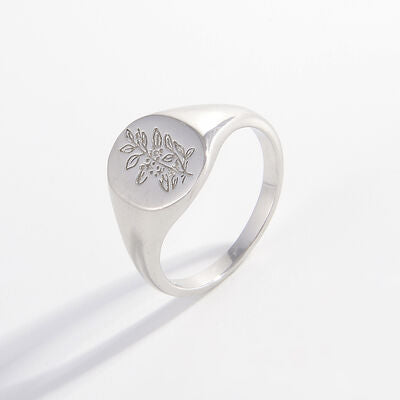 Foliage Signet Ring