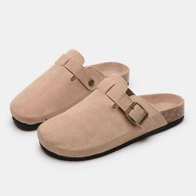 Colorado Suede Closed Toe Buckle Slide